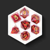 Allseer's Curse red dragon eye dice set top view